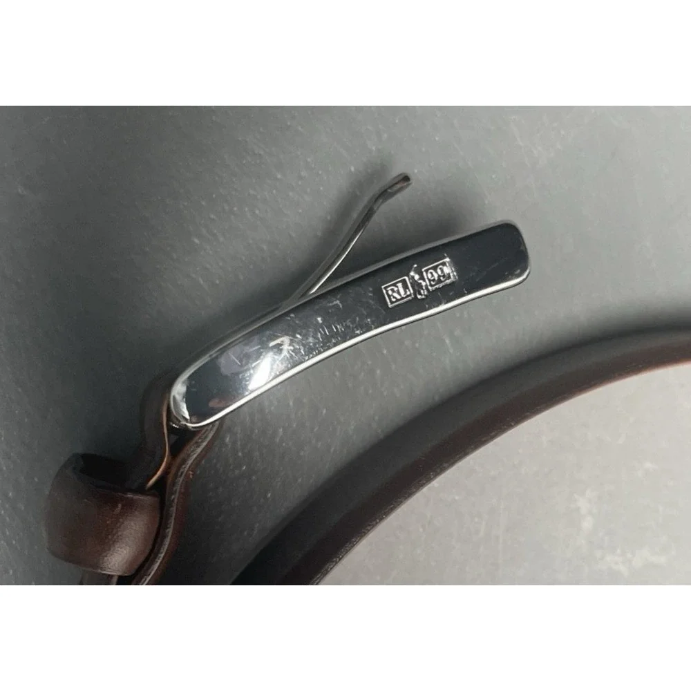 Vintage Ralph Lauren Men's Brown Leather Belt Size 40